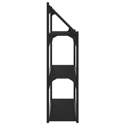 3-Tier Wall Shelf Black 80x21x78.5 cm Engineered Wood - OLBRIT