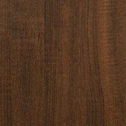 3-Tier Wall Shelf Brown Oak 80x21x78.5 cm Engineered Wood - OLBRIT