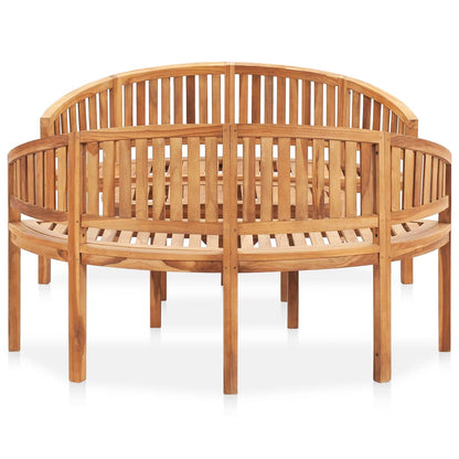 3 Piece Banana Garden Lounge Set Solid Teak Wood - OLBRIT