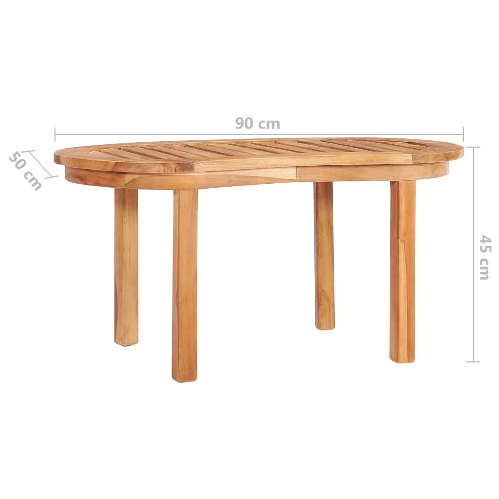 3 Piece Banana Garden Lounge Set Solid Teak Wood - OLBRIT