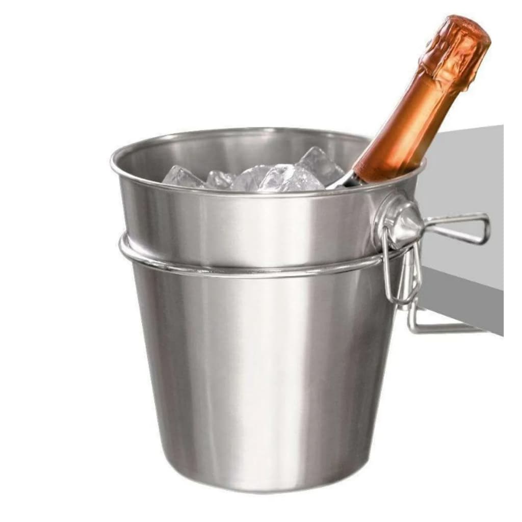 3 Piece Champagne Chiller with Holder Stainless Steel - OLBRIT