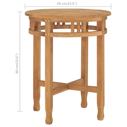 3 Piece Garden Dining Set Solid Teak Wood - OLBRIT