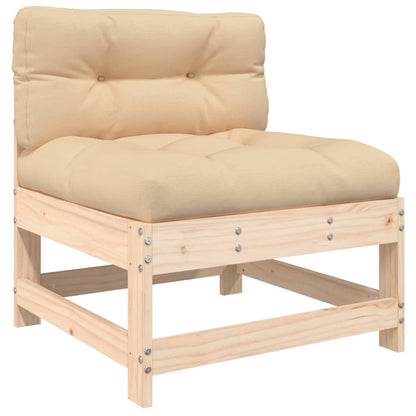 3 Piece Garden Lounge Set with Cushions Solid Wood - OLBRIT