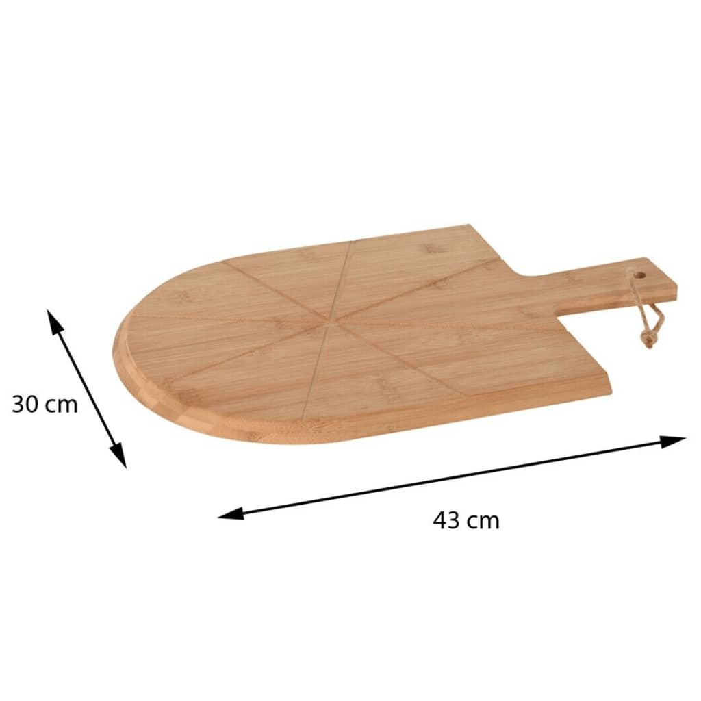 3 Piece Pizza Cutting Set 43x30 cm Bamboo - OLBRIT