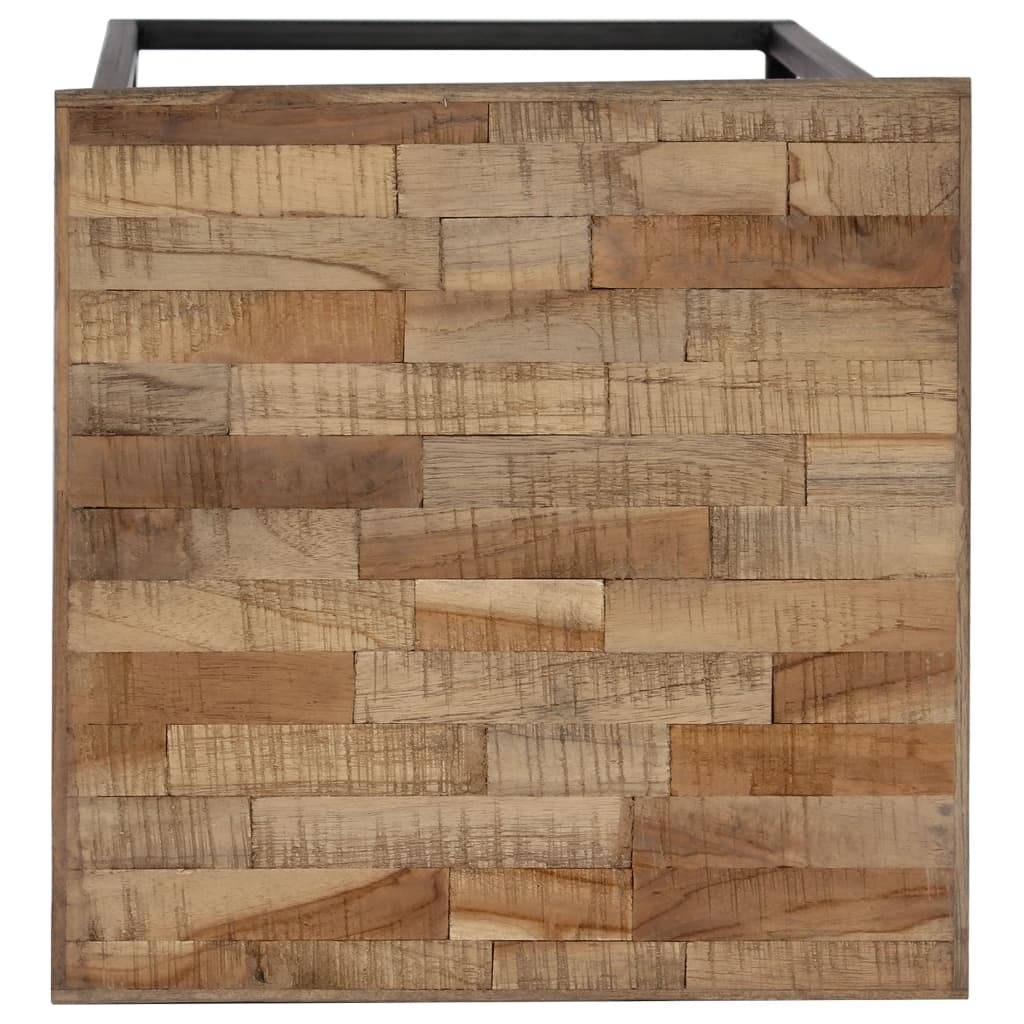 3 Piece Plant Table Set Reclaimed Teak - OLBRIT