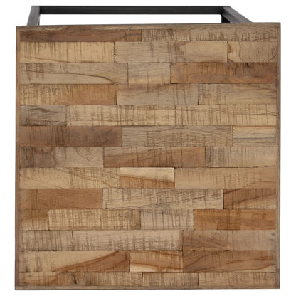 3 Piece Plant Table Set Reclaimed Teak - OLBRIT