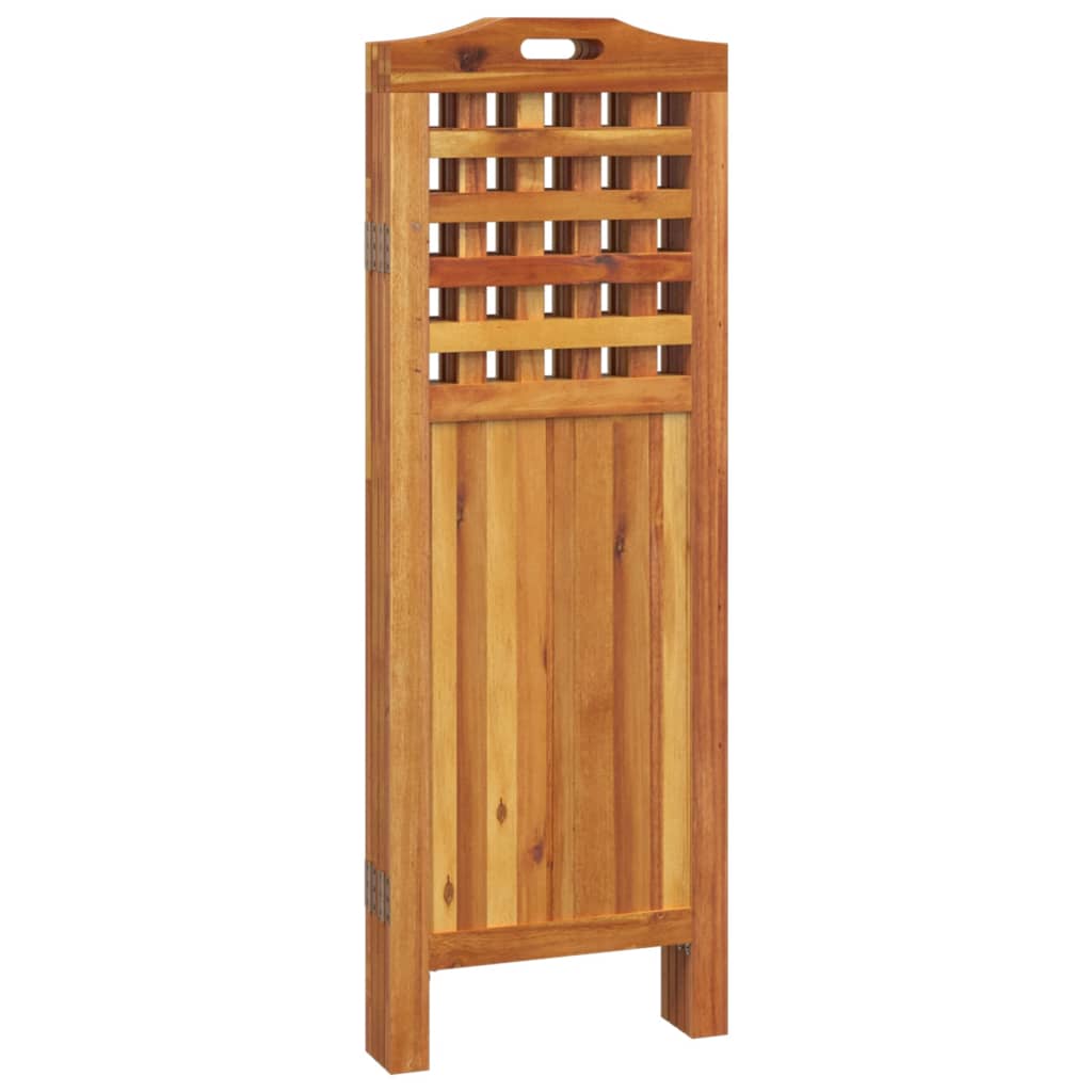 4-Panel Room Divider 162x2x115 cm Solid Wood Acacia - OLBRIT