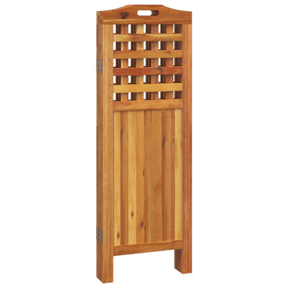 4-Panel Room Divider 162x2x115 cm Solid Wood Acacia - OLBRIT