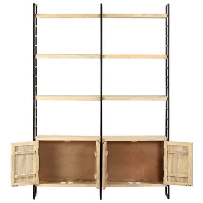 4-Tier Bookcase 124x30x180 cm Solid Mango Wood - OLBRIT