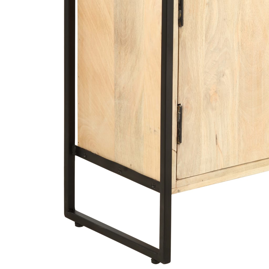 4-Tier Bookcase 124x30x180 cm Solid Mango Wood - OLBRIT