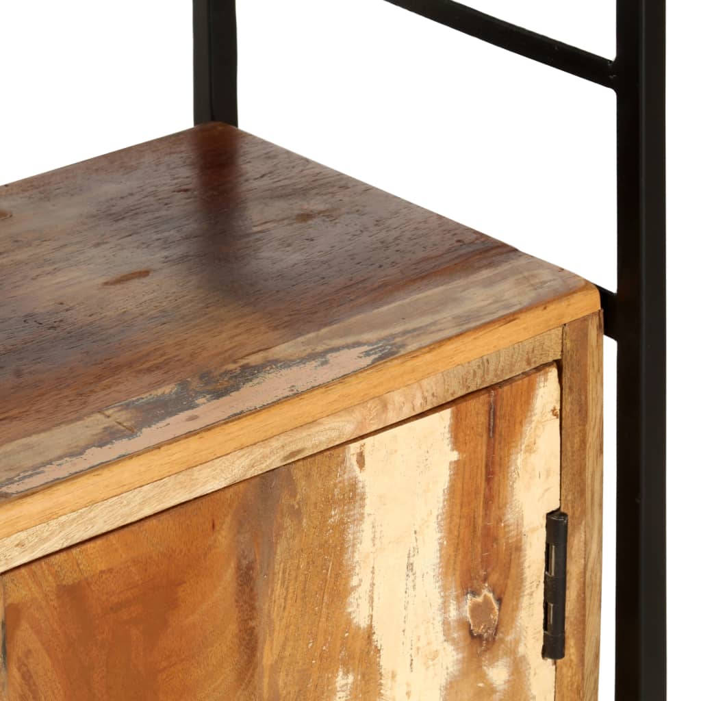 4-Tier Bookcase 124x30x180 cm Solid Reclaimed Wood - OLBRIT