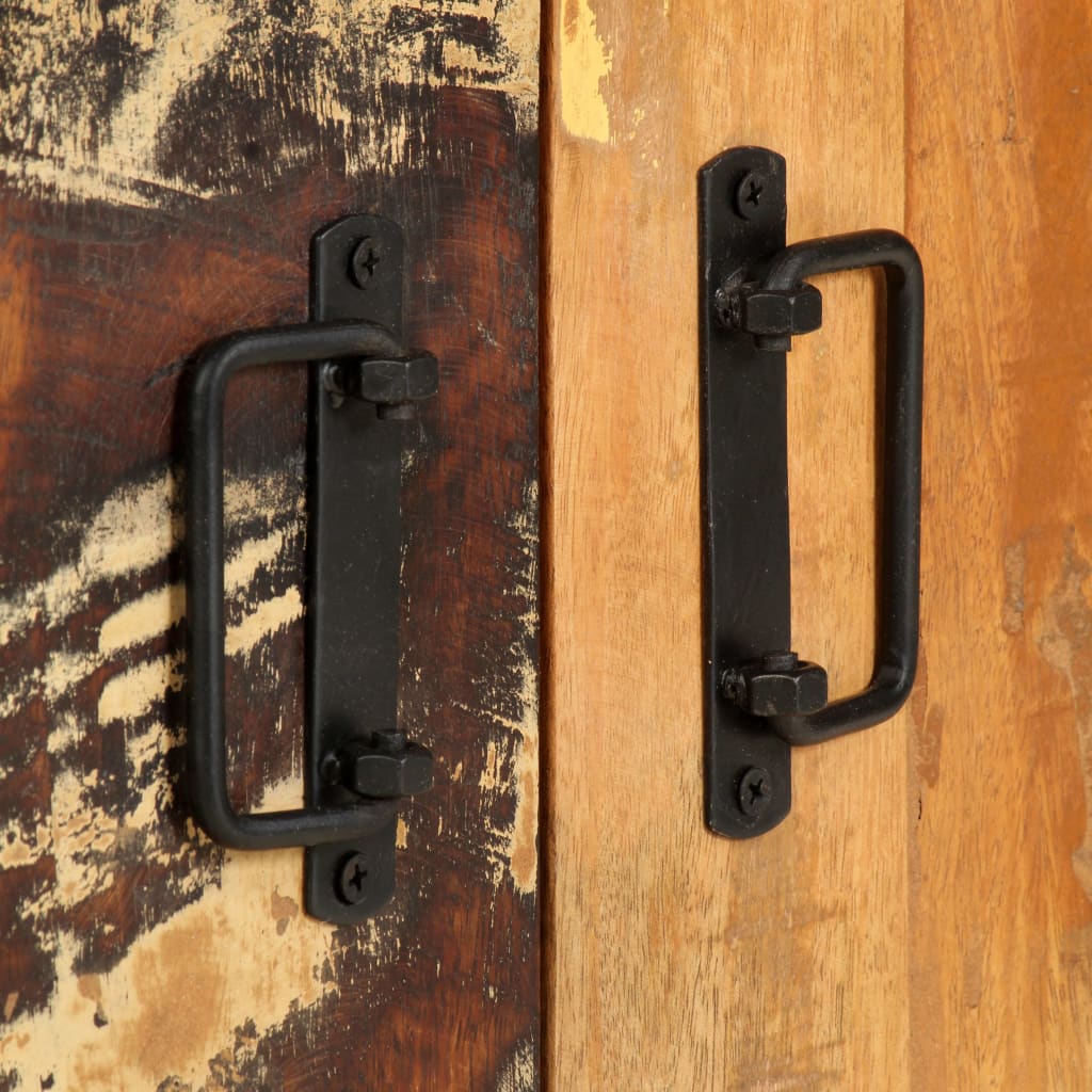 4-Tier Bookcase 124x30x180 cm Solid Reclaimed Wood - OLBRIT