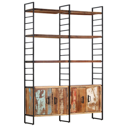 4-Tier Bookcase 124x30x180 cm Solid Reclaimed Wood - OLBRIT