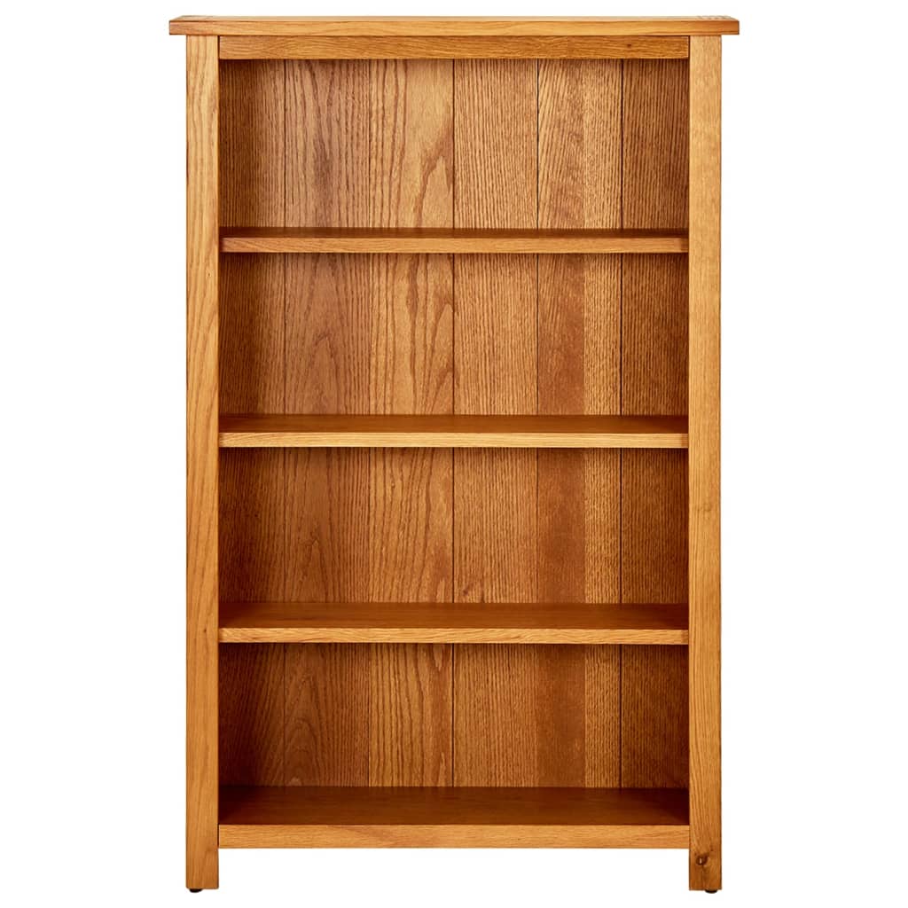 4-Tier Bookcase 70x22x110 cm Solid Oak Wood - OLBRIT