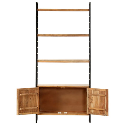 4-Tier Bookcase 80x30x180 cm Solid Acacia Wood - OLBRIT