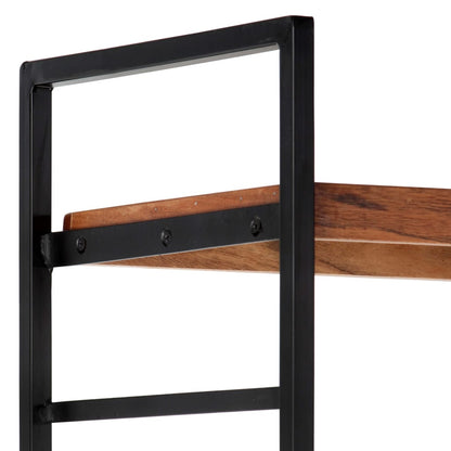 4-Tier Bookcase 80x30x180 cm Solid Acacia Wood - OLBRIT