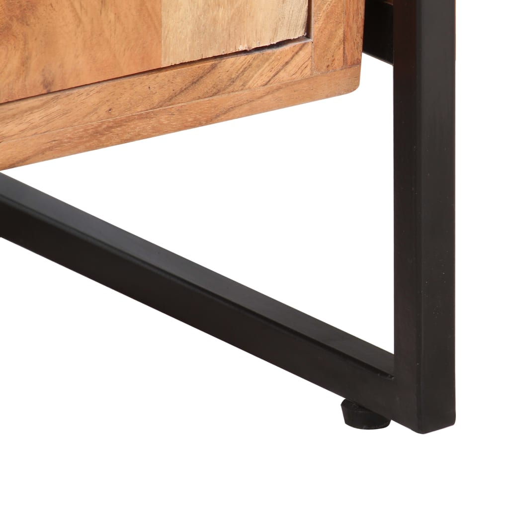 4-Tier Bookcase 80x30x180 cm Solid Acacia Wood - OLBRIT
