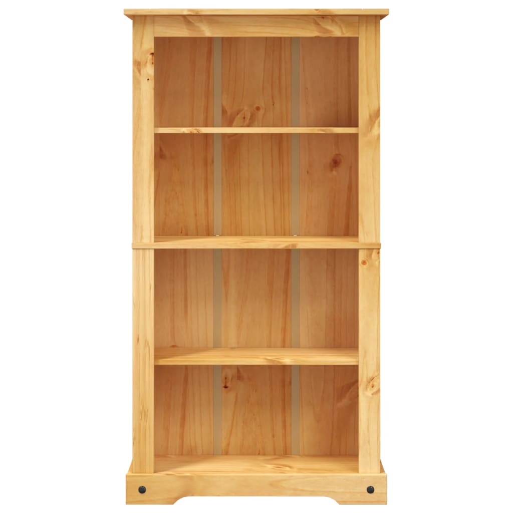 4-Tier Bookcase Mexican Pine Corona Range 81x29x150 cm - OLBRIT