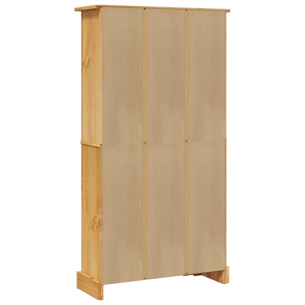 4-Tier Bookcase Mexican Pine Corona Range 81x29x150 cm - OLBRIT