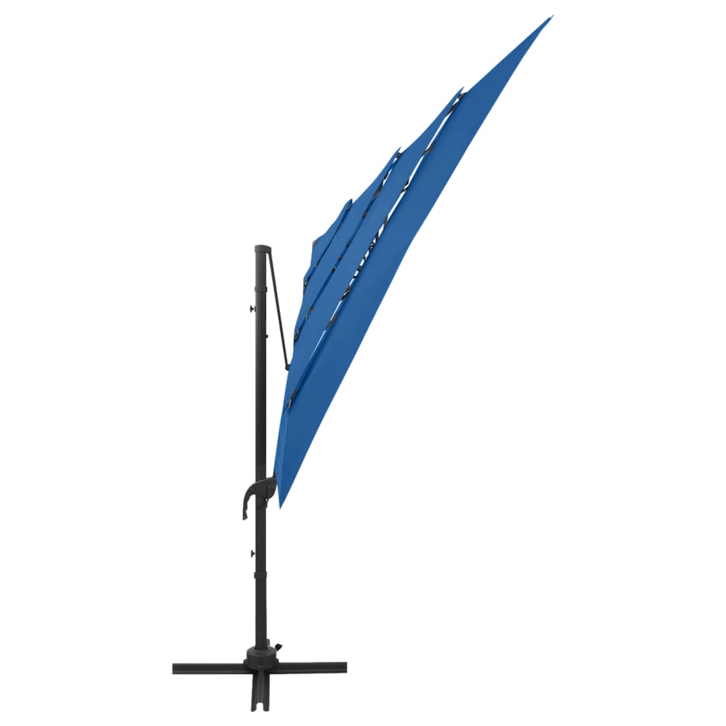 4-Tier Parasol with Aluminium Pole 250x250 cm - OLBRIT