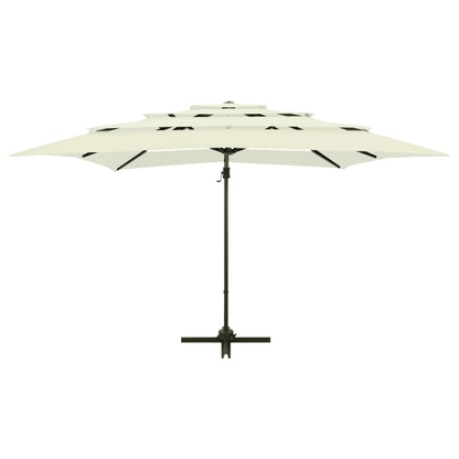 4-Tier Parasol with Aluminium Pole 250x250 cm - OLBRIT