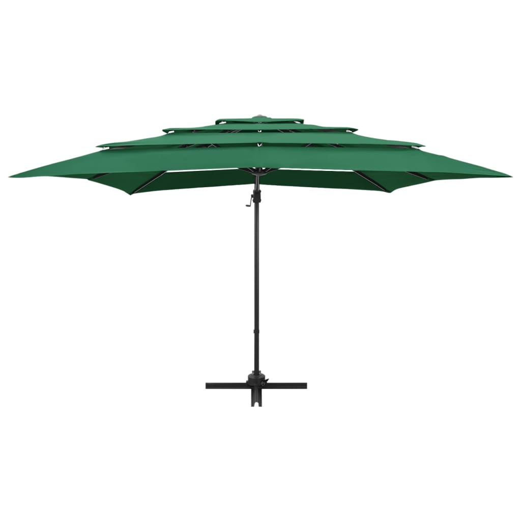 4-Tier Parasol with Aluminium Pole 250x250 cm - OLBRIT