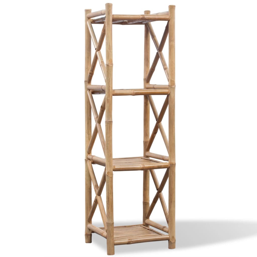 4-Tier Square Bamboo Shelf - OLBRIT