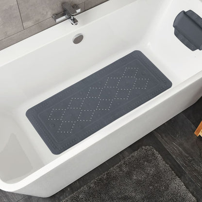 Bath Safety Mat Arosa 36x92 cm Anthracite - OLBRIT