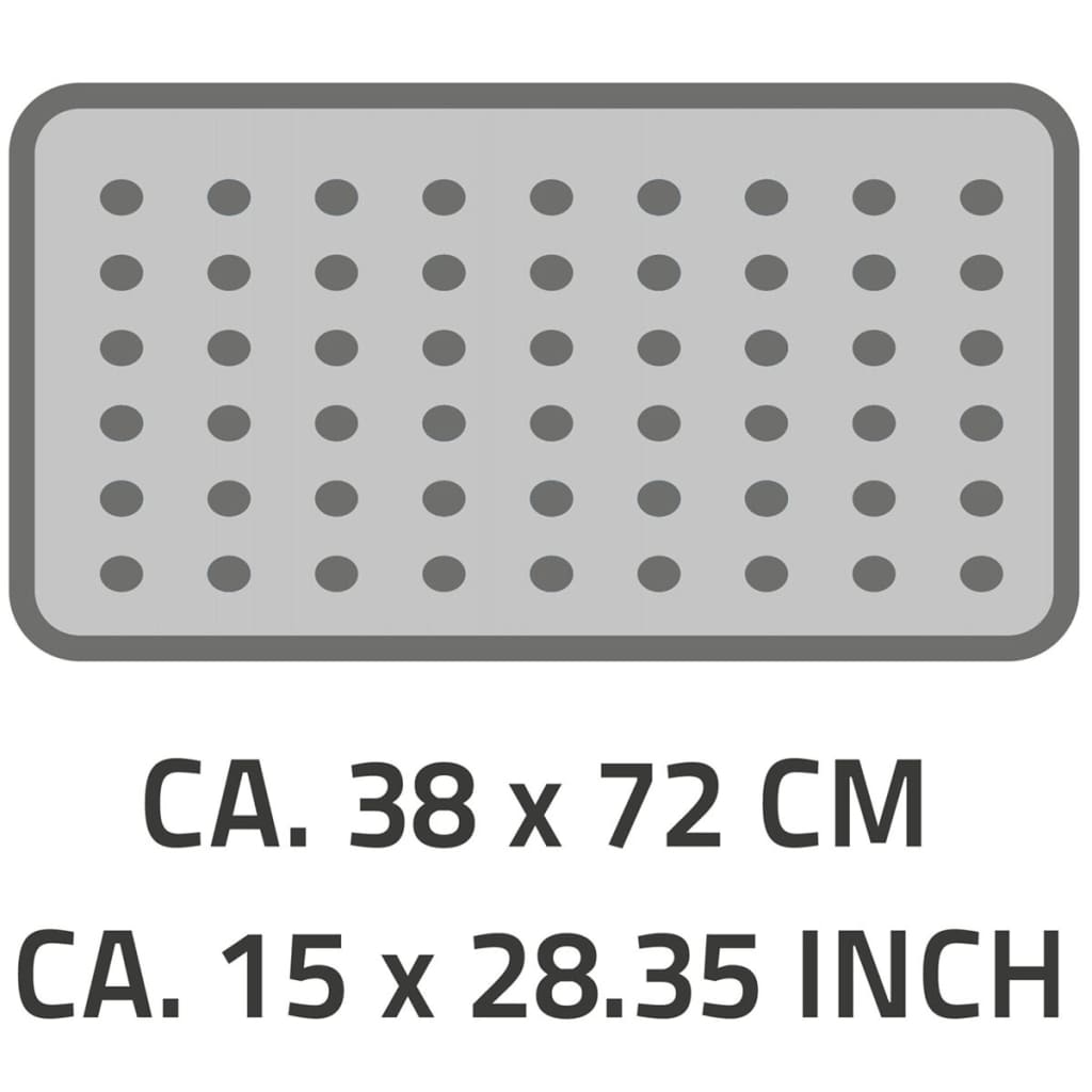 Non-Slip Bath Mat Plattfuß 72x38 cm Grey - OLBRIT