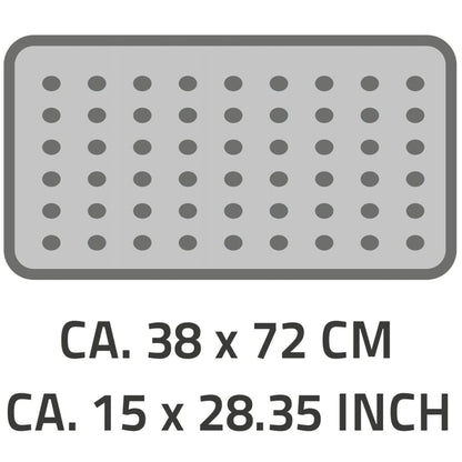 Non-Slip Bath Mat Plattfuß 72x38 cm Grey - OLBRIT