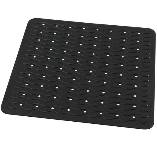 Non-Slip Shower Mat Playa 54x54 cm Black 68410 - OLBRIT