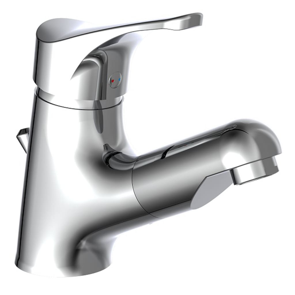 Basin Mixer with Pull-Out Spray ATTICA Chrome - OLBRIT