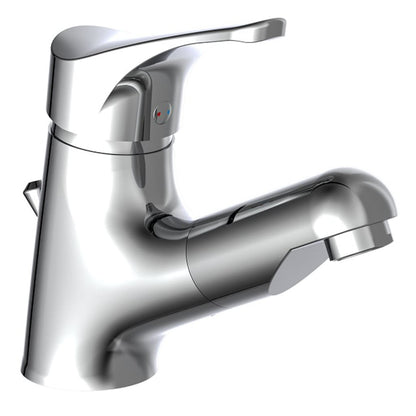 Basin Mixer with Pull-Out Spray ATTICA Chrome - OLBRIT