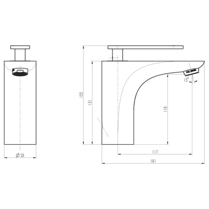 Basin Mixer ORCA Chrome - OLBRIT