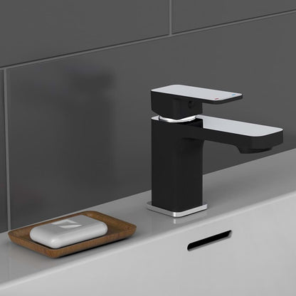 Basin Mixer MADASGASKAR Chrome and Matt Black - OLBRIT