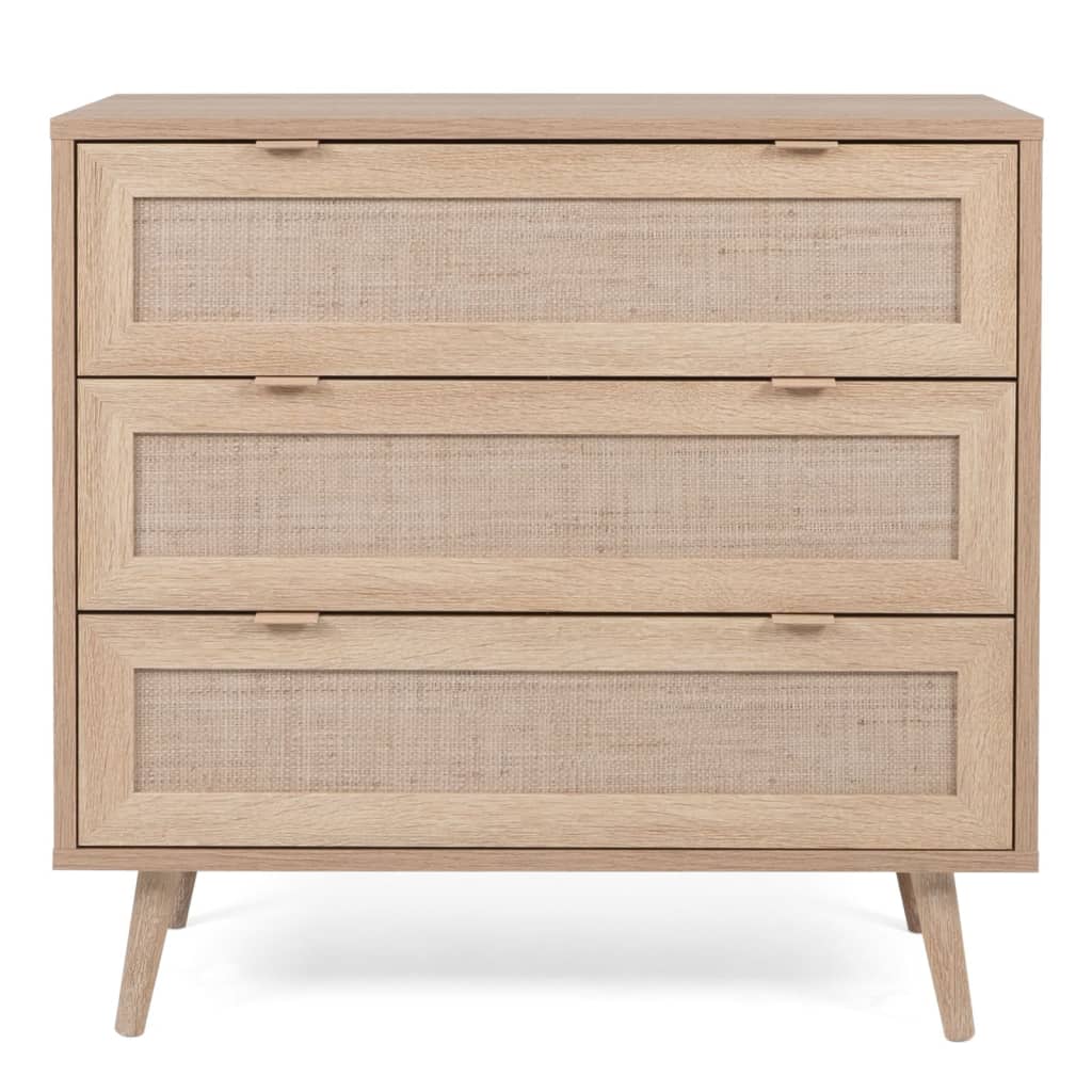 Finori Chest of Drawers Bali 03A Sonoma Oak and Cane Print - OLBRIT