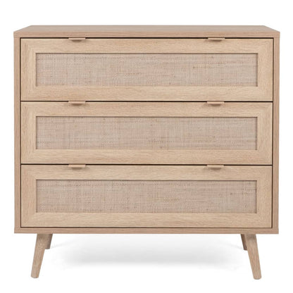 Finori Chest of Drawers Bali 03A Sonoma Oak and Cane Print - OLBRIT