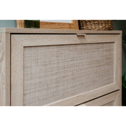 Finori Chest of Drawers Bali 03A Sonoma Oak and Cane Print - OLBRIT