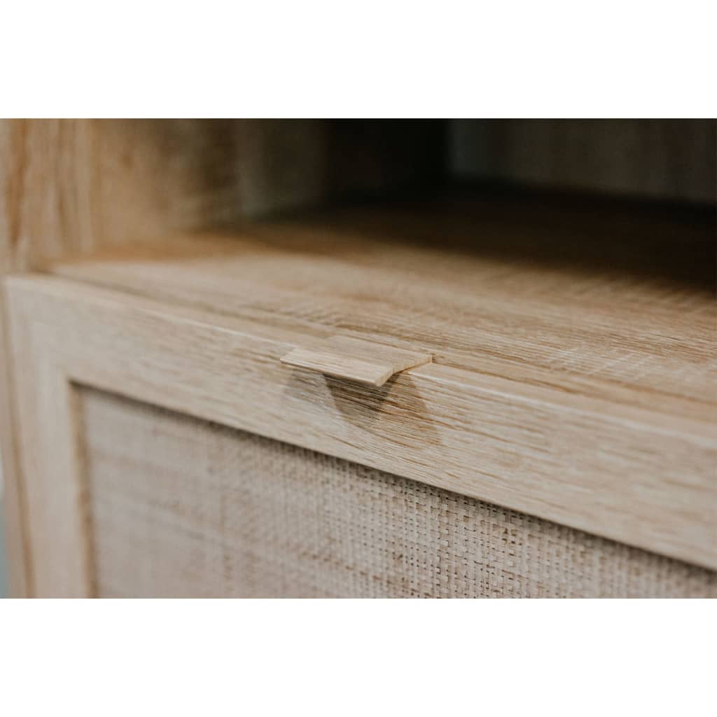Finori Chest of Drawers Bali 03A Sonoma Oak and Cane Print - OLBRIT