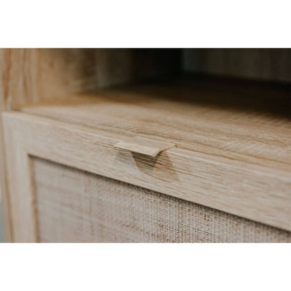 Finori Chest of Drawers Bali 03A Sonoma Oak and Cane Print - OLBRIT