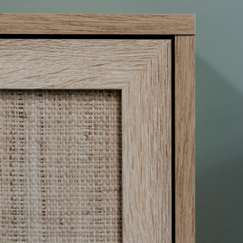 Finori Chest of Drawers Bali 03A Sonoma Oak and Cane Print - OLBRIT