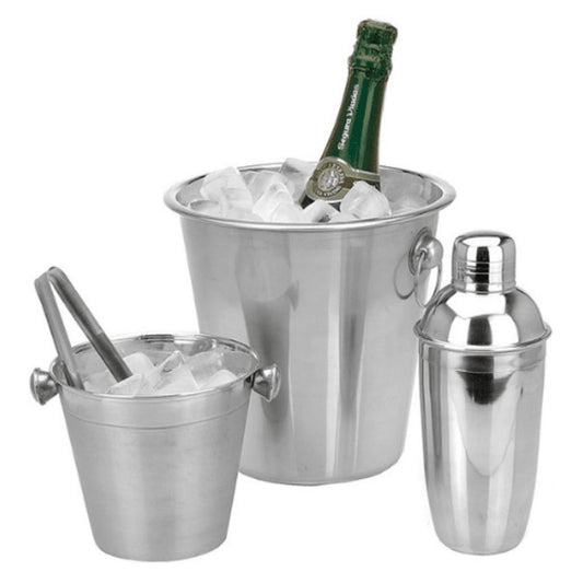 4 Piece Bar Set Stainless Steel - OLBRIT