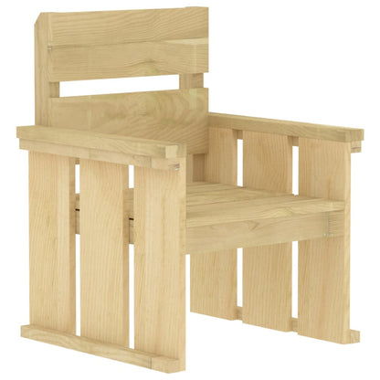 4 Piece Garden Dining Set Impregnated Pinewood - OLBRIT