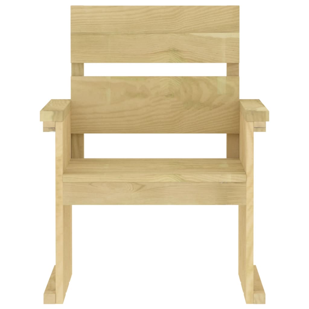 4 Piece Garden Dining Set Impregnated Pinewood - OLBRIT
