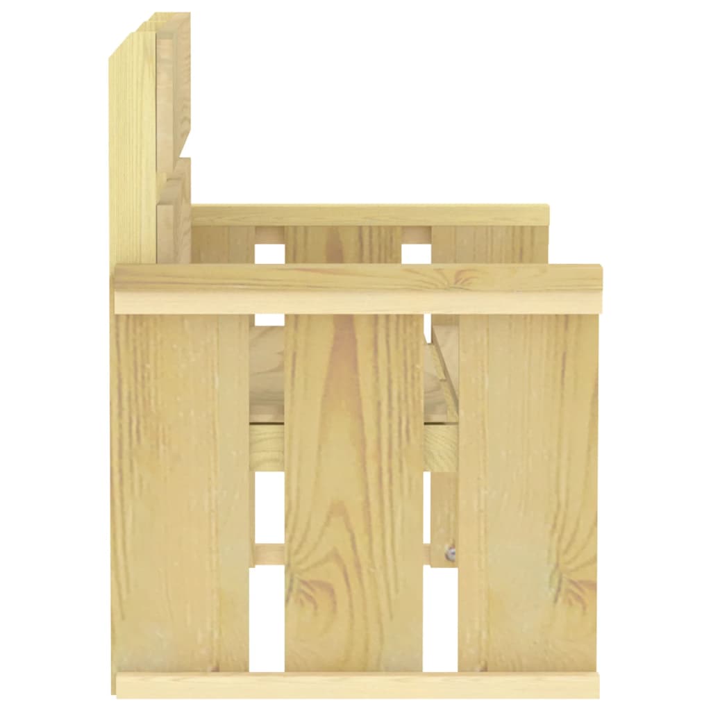 4 Piece Garden Dining Set Impregnated Pinewood - OLBRIT