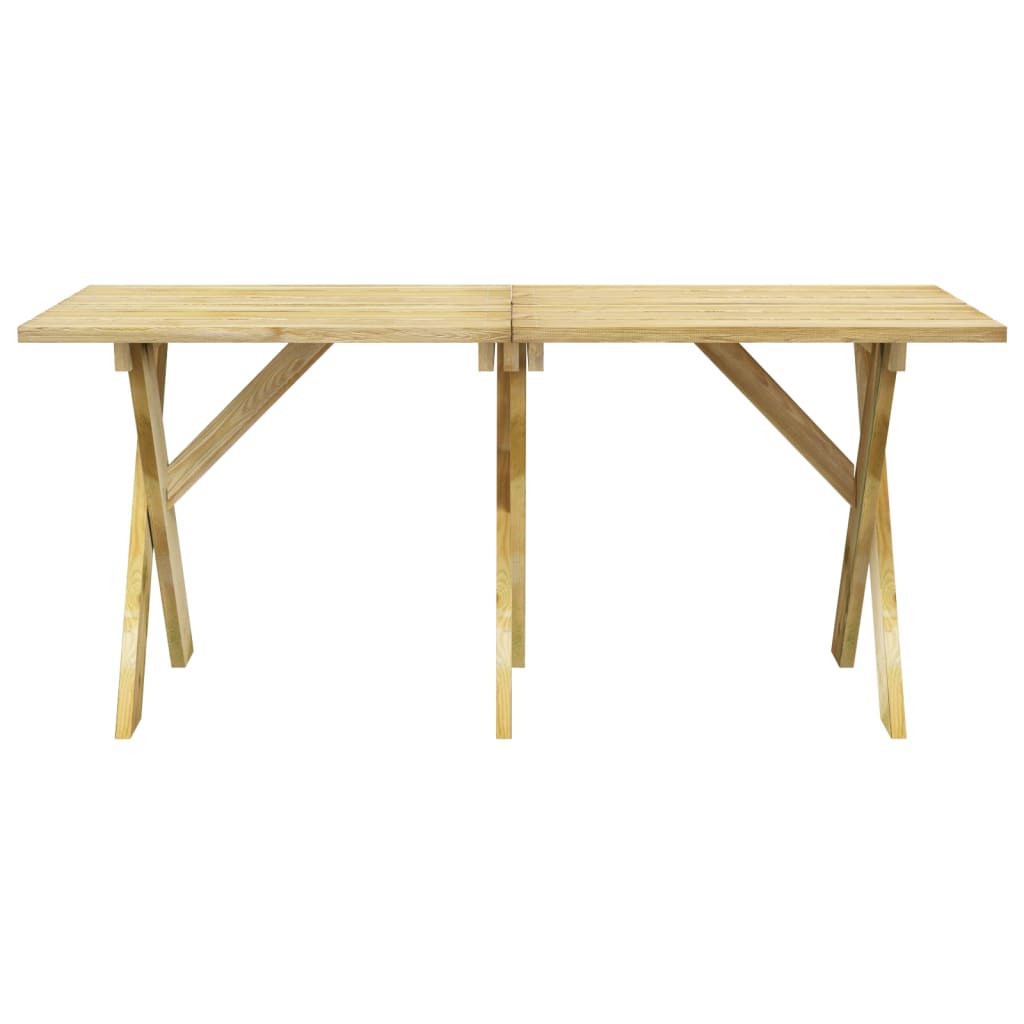 4 Piece Garden Dining Set Impregnated Pinewood - OLBRIT