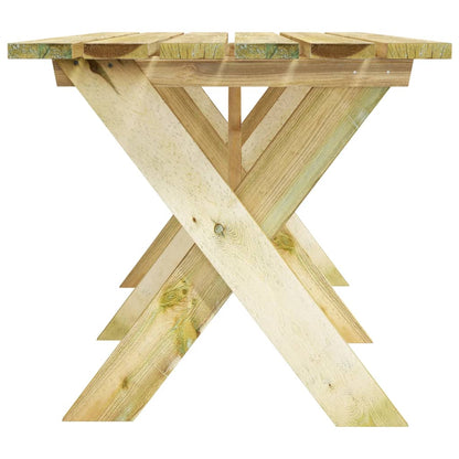 4 Piece Garden Dining Set Impregnated Pinewood - OLBRIT