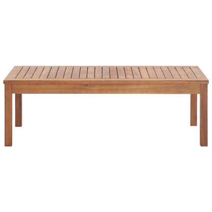 4 Piece Garden Lounge Set with Cushions Solid Wood Acacia - OLBRIT