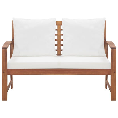 4 Piece Garden Lounge Set with Cushions Solid Wood Acacia - OLBRIT