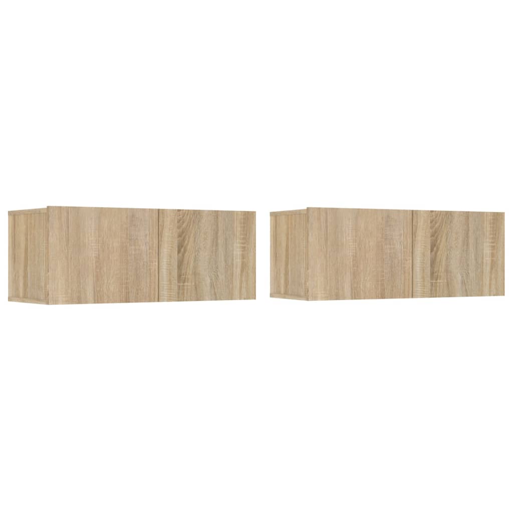 4 Piece TV Cabinet Set Sonoma Oak - OLBRIT